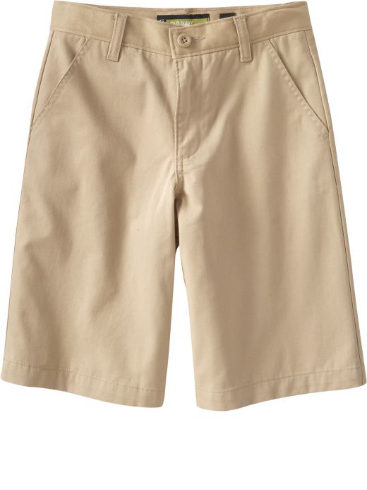 Old Navy Boys Plain-Front Uniform Shorts