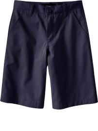 Boys Plain-Front Uniform Shorts