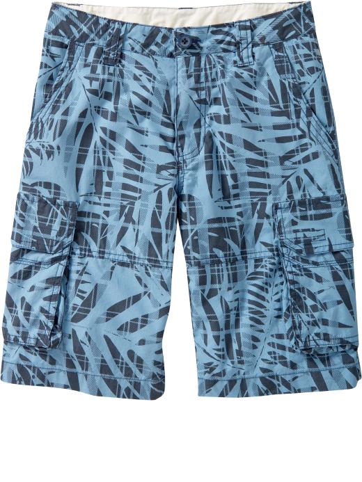 Old Navy Boys Leaf-Print Cargo Shorts