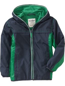 Boys Jersey-Lined Zip-Windbreakers