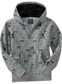 Boys Urban-Print Zip Hoodies