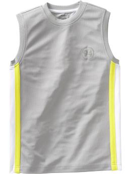 Boys Active Pique-Mesh Muscle Tees