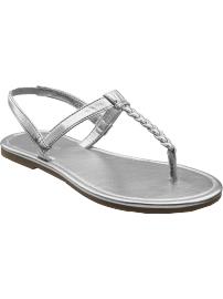 Girls Braided Thong Sandals
