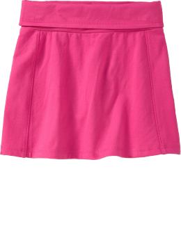 Girls Roll-Over Jersey Skorts