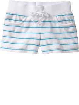 Girls Loop-Terry Metallic Shorts