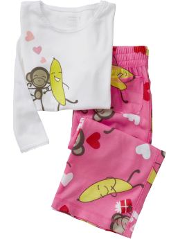 Girls Graphic Sleep Sets