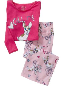 Girls Graphic Sleep Sets