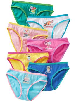 Girls Bikini Underwear 7-Packs