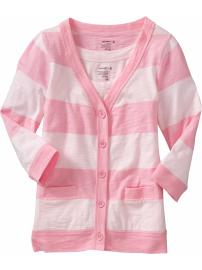 Girls Slub-Knit Cardigan Twin Sets