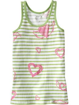 Girls Printed Rib-Knit Tanks