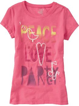 Girls Embellished Graphic Tees