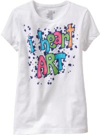 Girls Embellished Graphic Tees