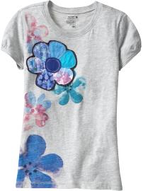 Girls Graphic Puff-Sleeve Tees