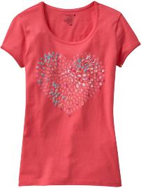 Girls Embroidered-Graphic Tees