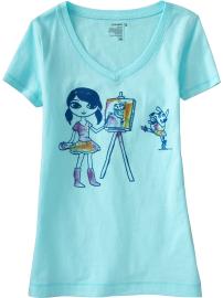 Girls Graphic V-Neck Tees
