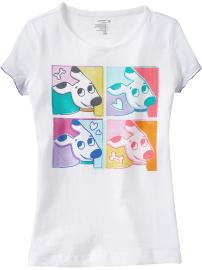 Girls Graphic Layered-Sleeve Tees