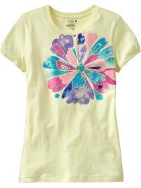 Girls Embellished Graphic Tees