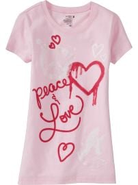 Girls Embellished Valentine Graphic Tees