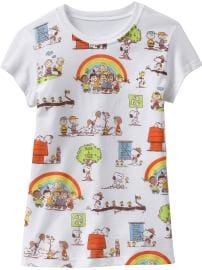 Girls Peanuts� Eco-Graphic Tees