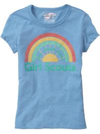 Girls Girl Scouts� Distressed Graphic Tees