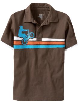 Boys Applique-Graphic Polos
