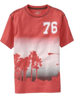 Boys City Silhouette Graphic Tees