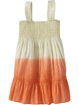 Girls Smocked Embroidered Tops