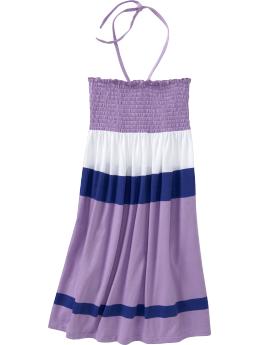 Girls Striped Jersey Tube Dresses