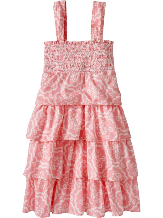 Old Navy Girls Smocked Ruffle-Tier Dresses