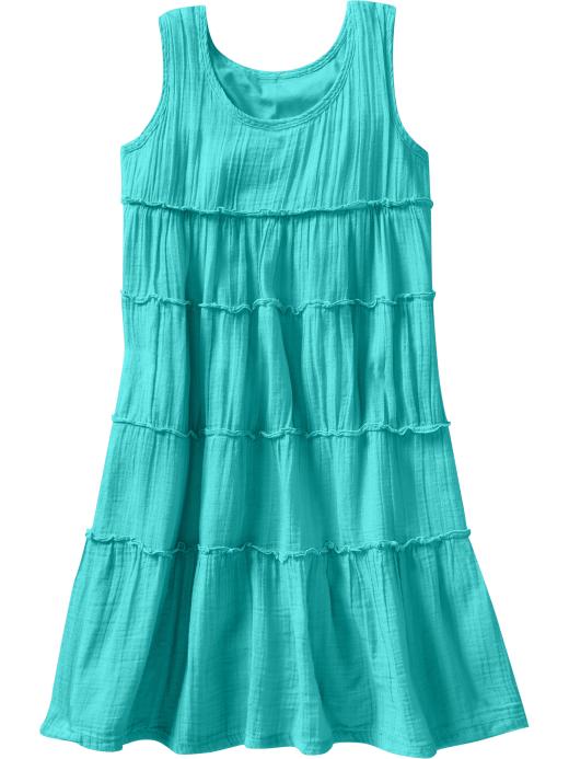 Old Navy Girls Gauzy Ruffle-Tiered Dresses