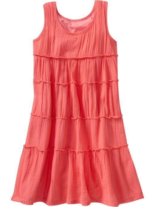 Old Navy Girls Gauzy Ruffle-Tiered Dresses