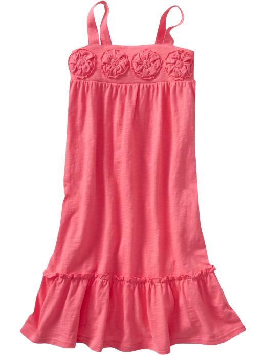 Old Navy Girls Floral Applique Dresses