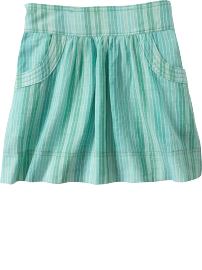 Girls Scoop-Pocket Skirt and Short Sets
