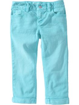Girls Cuffed Denim Capris