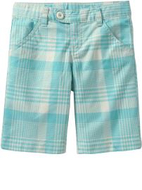 Girls Plaid-Print Bermuda Shorts