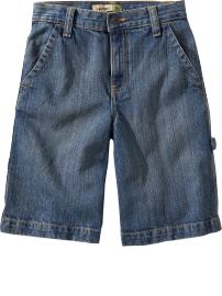 Boys Loose Denim Painter Shorts
