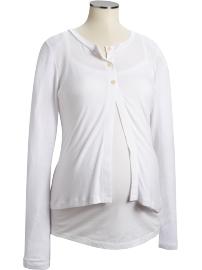Maternity Jersey-Linen Cardigan
