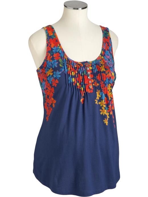 Old Navy Maternity Button-Front Pintuck Tanks