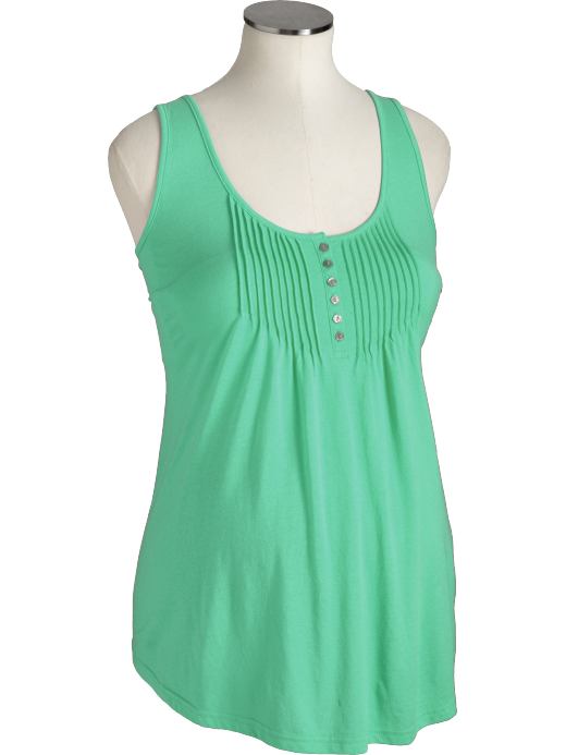 Old Navy Maternity Button-Front Pintuck Tanks
