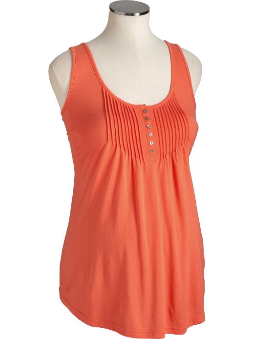 Old Navy Maternity Button-Front Pintuck Tanks