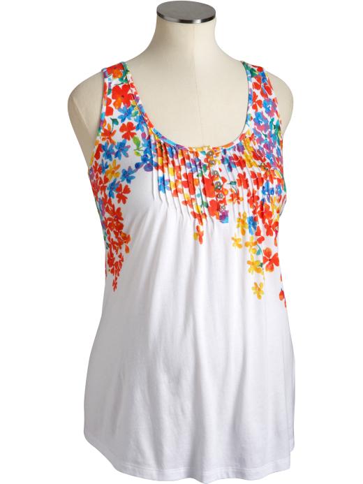 Old Navy Maternity Button-Front Pintuck Tanks