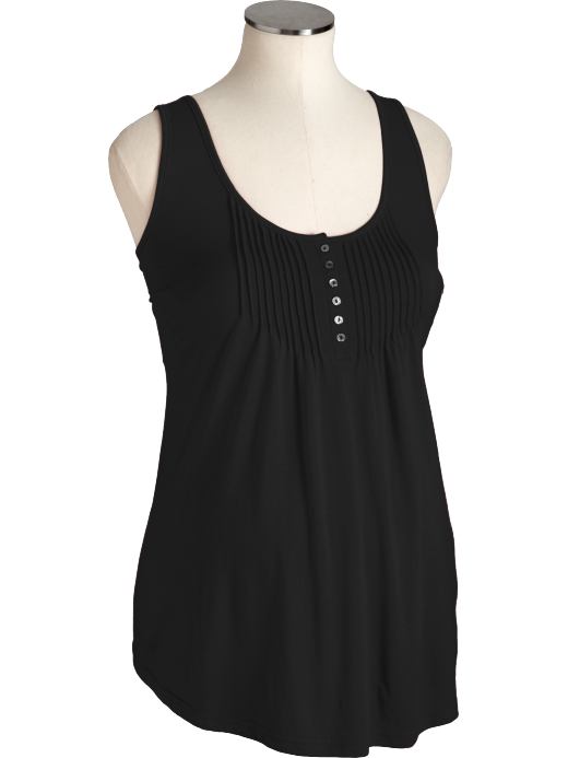 Old Navy Maternity Button-Front Pintuck Tanks