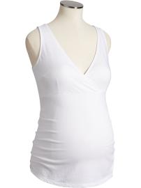 Maternity Cross-Front Jersey Tanks