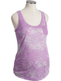 Maternity Marble Burnout Tanks