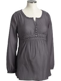 Maternity Lightweight Embroidered Tunics