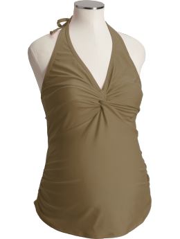 Maternity Twisted Tankini Tops