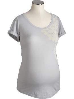 Maternity Graphic Gauze Tees