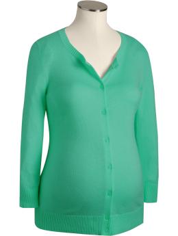 Maternity Lightweight Button-Front Cardigans