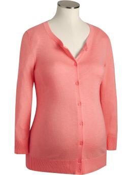 Maternity Lightweight Button-Front Cardigans