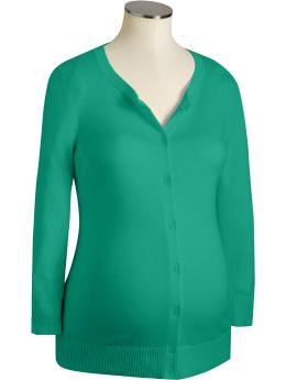 Maternity Lightweight Button-Front Cardigans